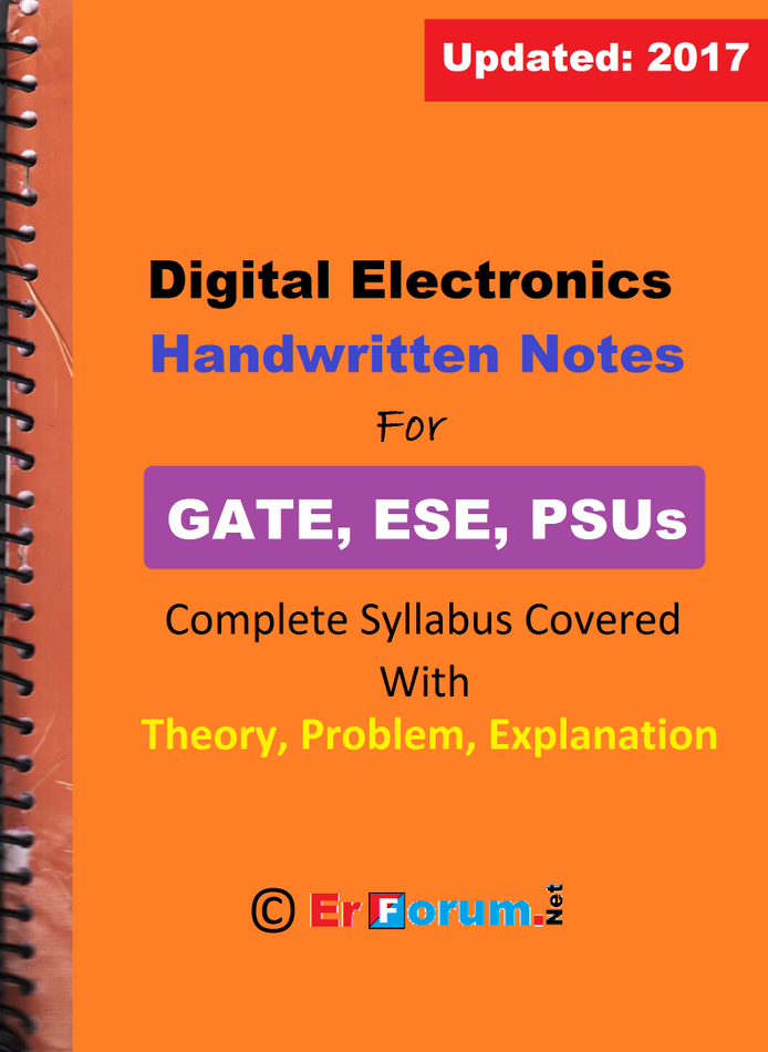 Digital Electronics Handwritten Notes for GATE,ESE,PSUs