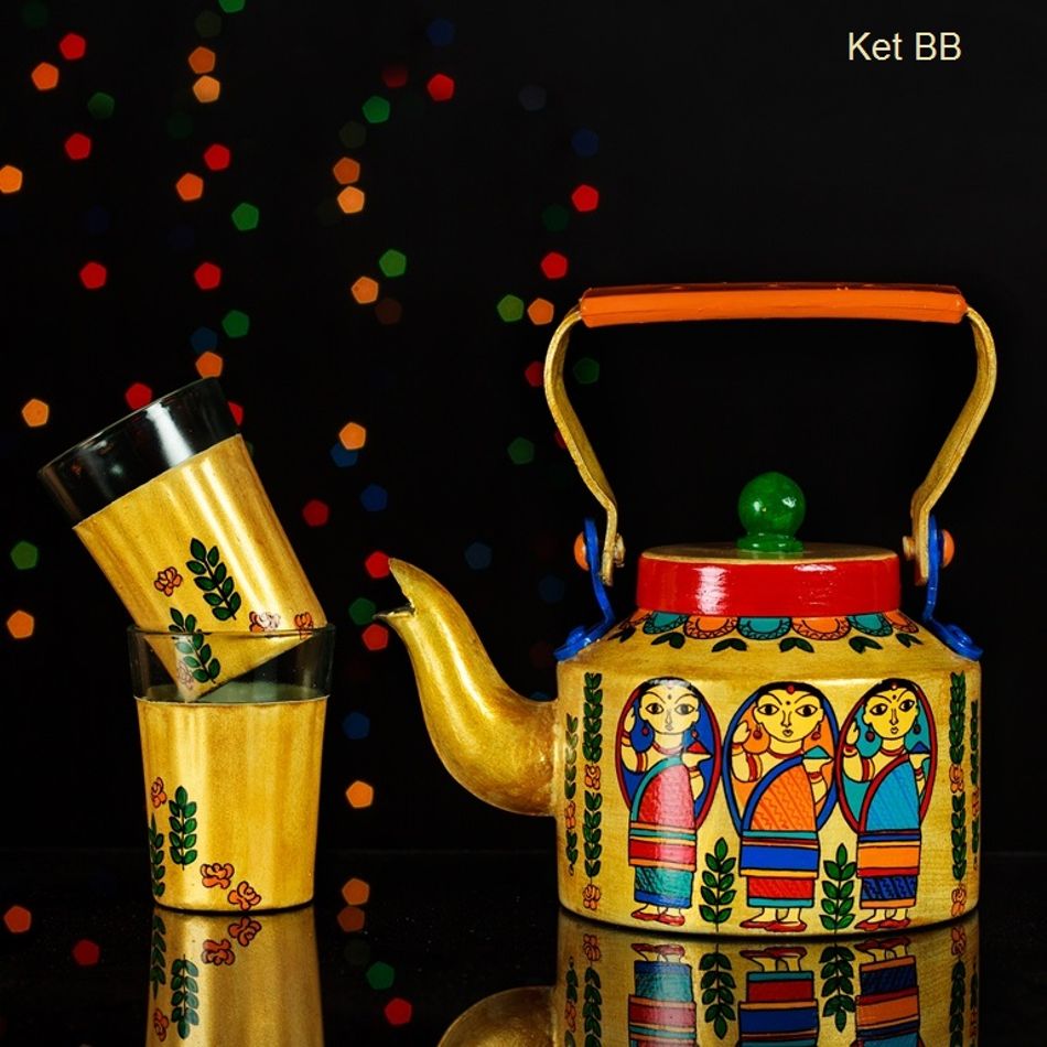Hand Painted Kettles ideal for home decor and serving Tea