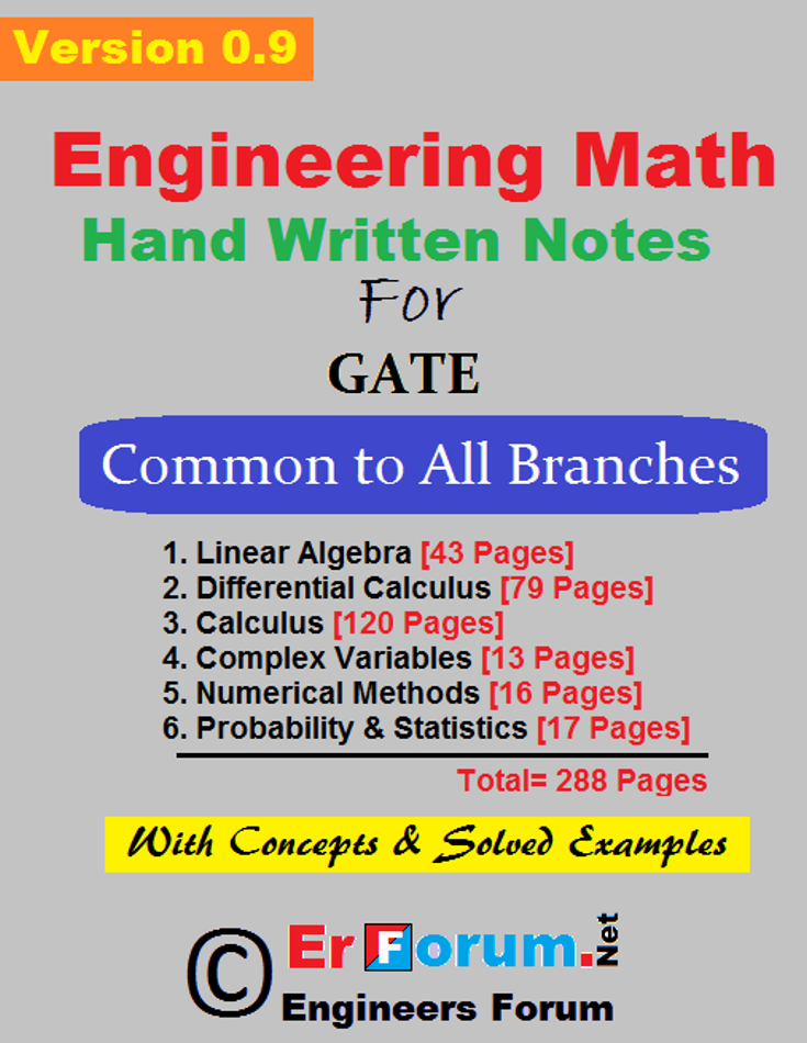 Engineering math handwritten notes