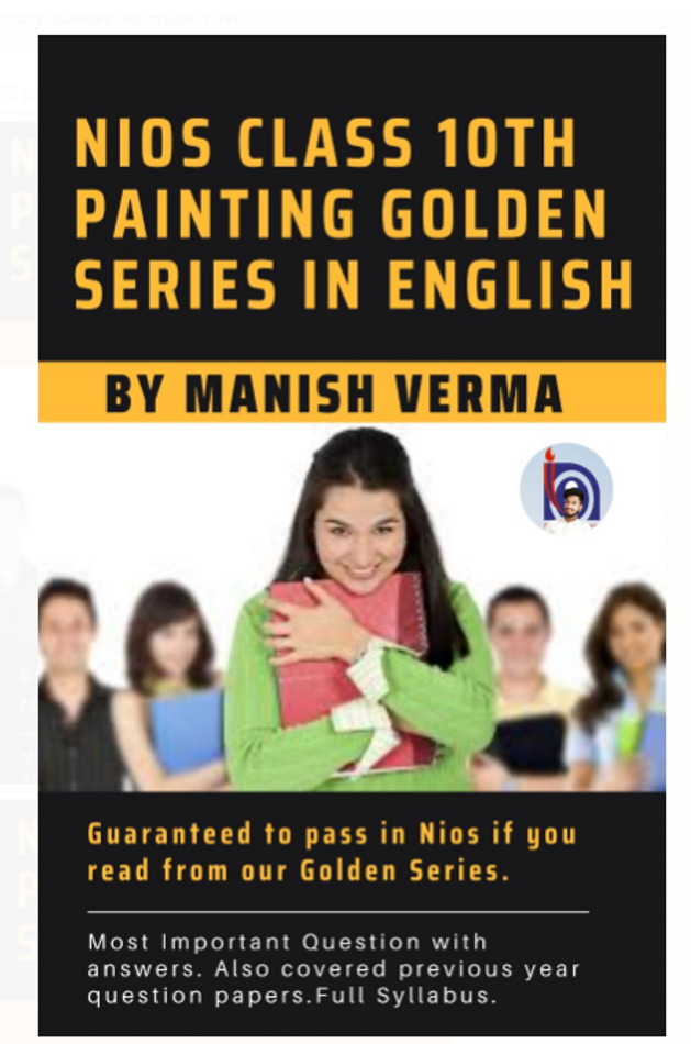 NIOS CLASS 10TH PAINTING GOLDEN SERIES IN ENGLISH MEDIUM