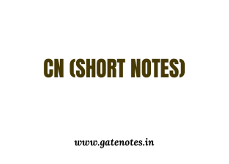 CSE handwritten short note Computer Network