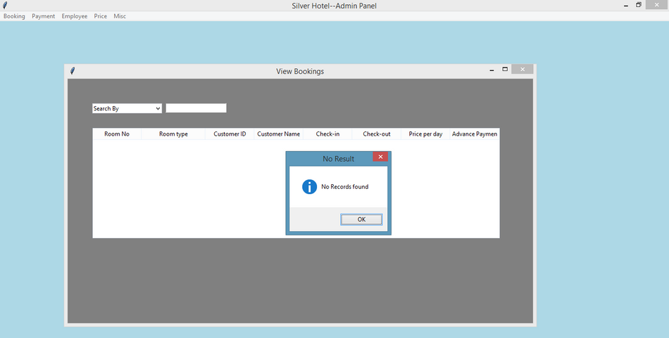 Hotel Management System in Python