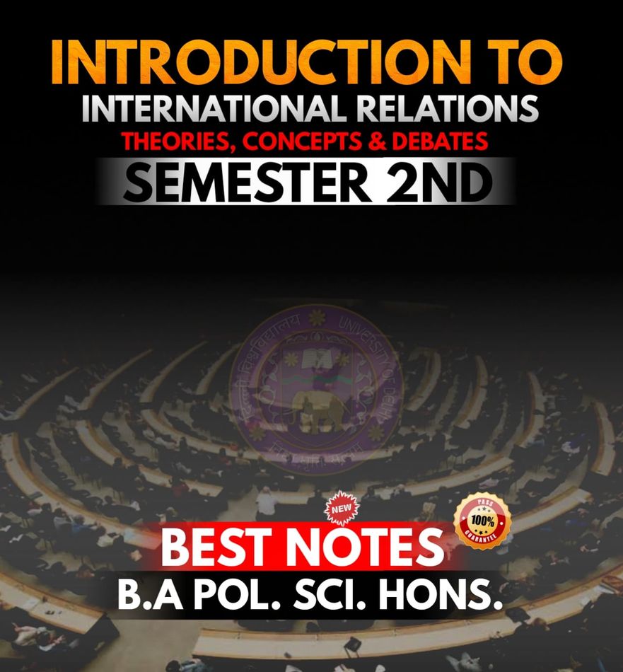 B.A Political Science (Hons.) Semester 2nd Introduction to ...