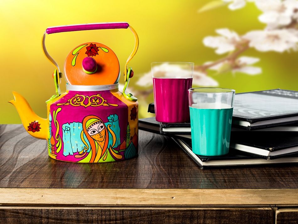 Hand Painted Kettles ideal for home decor and serving Tea