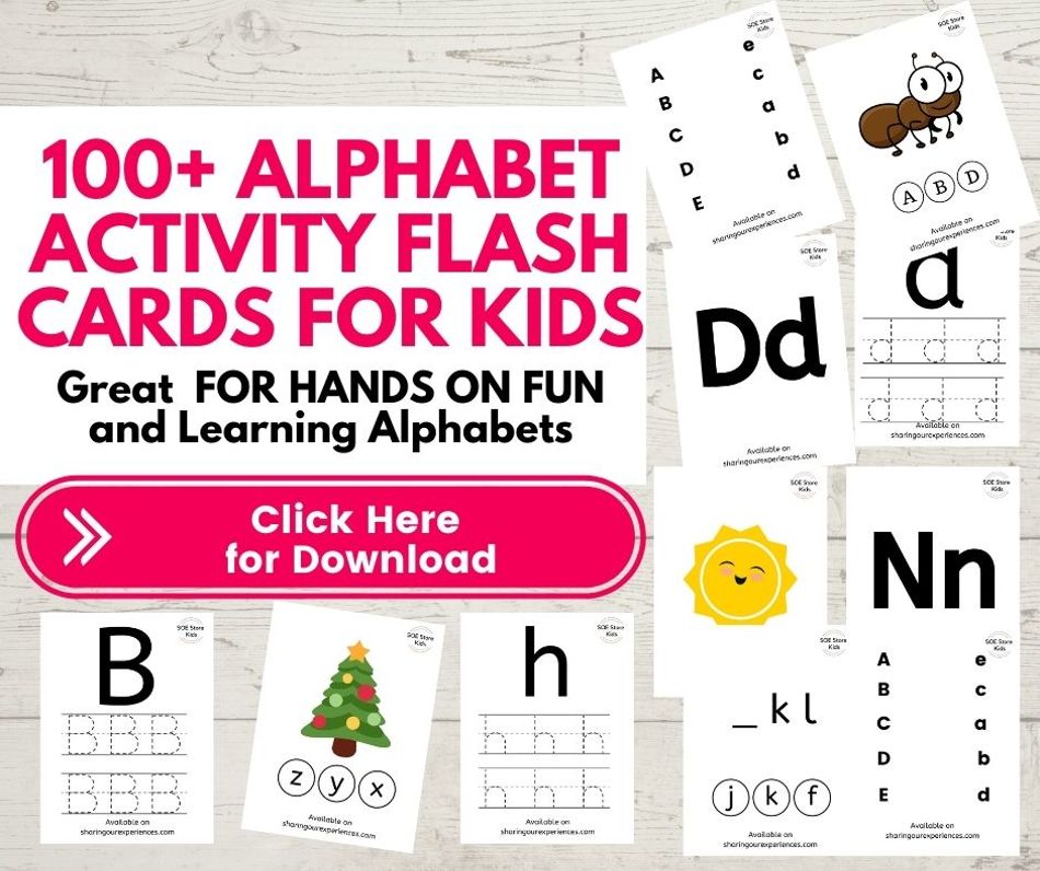 Alphabet Activity flashcards for kids