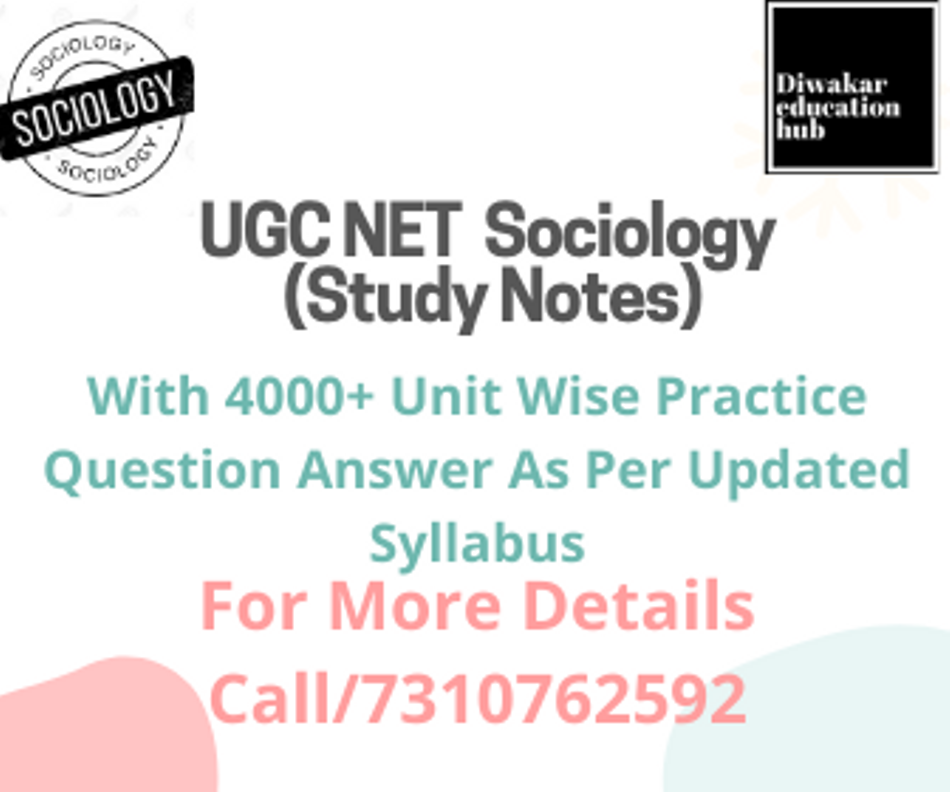 Ugc Net Sociology Study Notes Books With 4000 Unit Wise Topic Wise Ugc Net Sociology Study Notes Books With 4000 Unit Wise Topic Wise